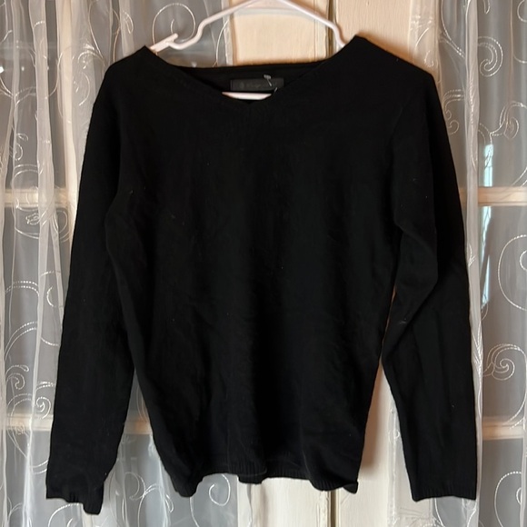 lounge lizard japanese Sweater  Men’s Size 2 Black Cleveland Ohio Wool/Cashmere - Picture 3 of 6